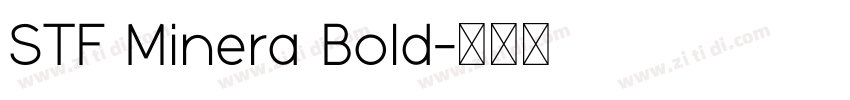 STF Minera Bold字体转换